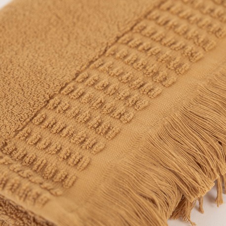 Tappeto bagno con frange 870gr tinta unita