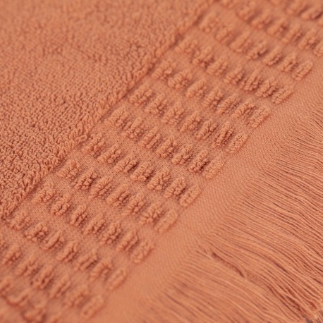 Tappeto bagno con frange 870gr tinta unita