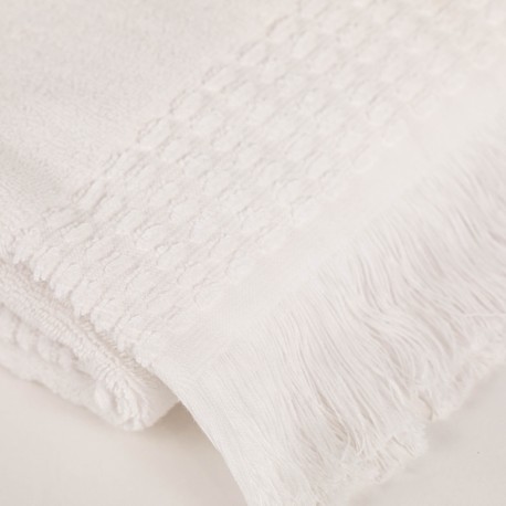 Tappeto bagno con frange 870gr tinta unita