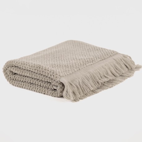 Tappeto bagno Bucle con frange 870gr tinta unita