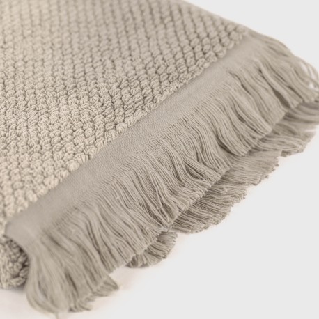 Tappeto bagno Bucle con frange 870gr tinta unita