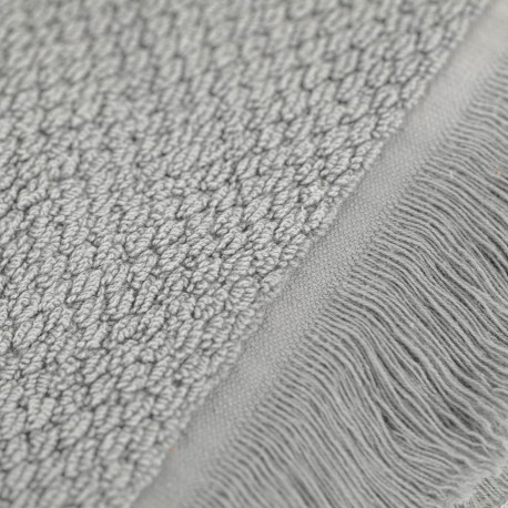 Tappeto bagno Bucle con frange 870gr tinta unita