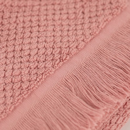 Tappeto bagno Bucle con frange 870gr tinta unita