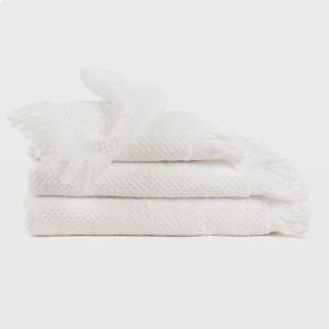 Asciugamano Bucle con frange 550gr tinta unita