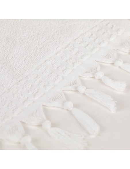 Asciugamano con frange 550gr tinta unita