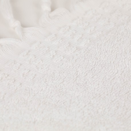 Asciugamano con frange 550gr tinta unita