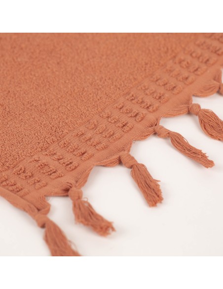 Asciugamano con frange 550gr tinta unita