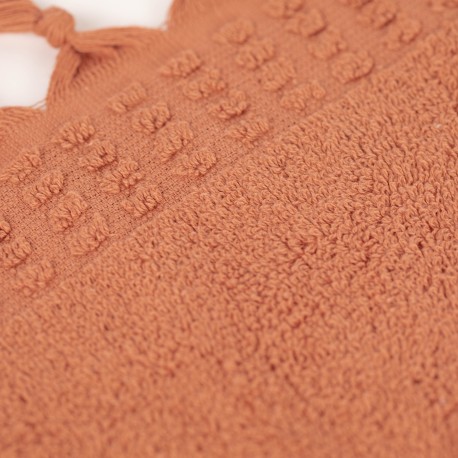 Asciugamano con frange 550gr tinta unita