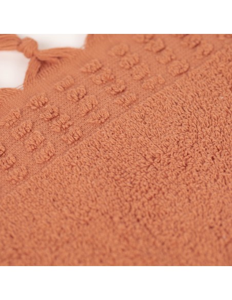 Asciugamano con frange 550gr tinta unita