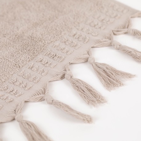 Asciugamano con frange 550gr tinta unita