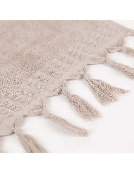 Asciugamano con frange 550gr tinta unita