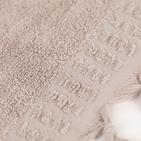 Asciugamano con frange 550gr tinta unita