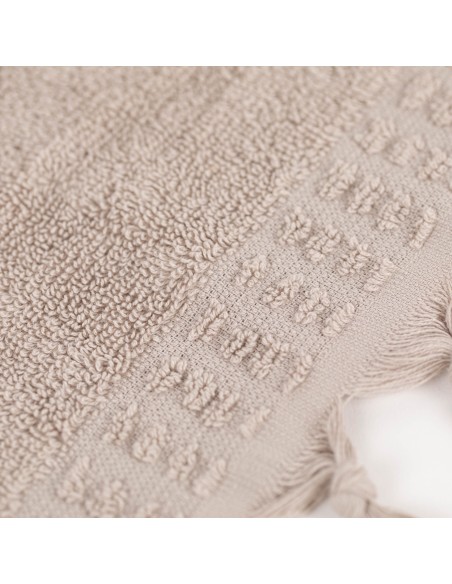 Asciugamano con frange 550gr tinta unita