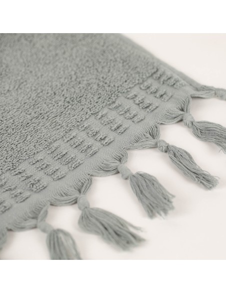 Asciugamano con frange 550gr tinta unita