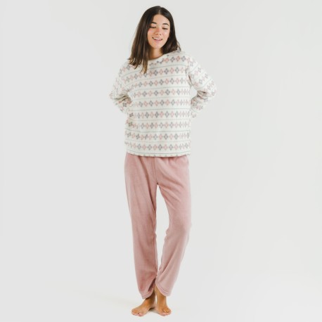 Pigiama pile coral  Casimira malva