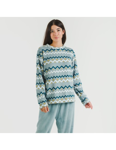Pigiama pile coral Beraun blu acqua