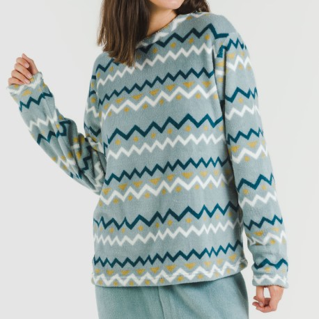 Pigiama pile coral Beraun blu acqua