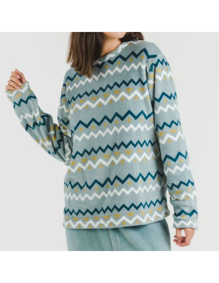 Pigiama pile coral Beraun blu acqua Pigiama pile coral Beraun blu acqua