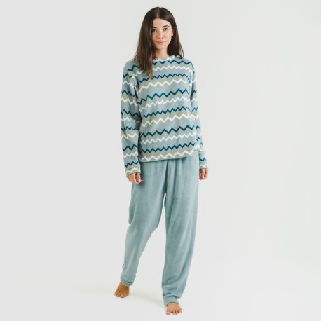 Pigiama pile coral Beraun blu acqua