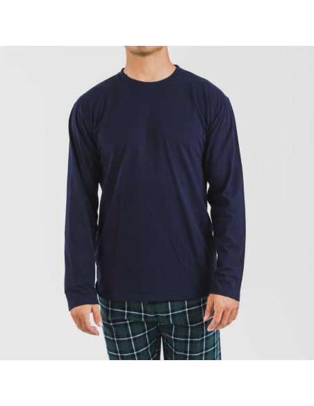 Pigiama uomo flanella Cuadro Ruz blu navy Pigiama uomo flanella Cuadro Ruz blu navy