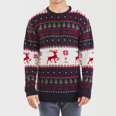 Maglione uomo Kiriko blu navy