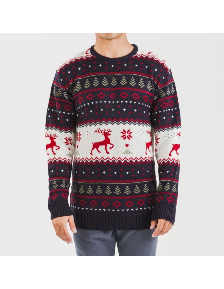 Maglione uomo Kiriko blu navy