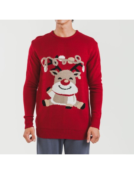 Maglione uomo Rodolfo rosso