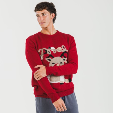 Maglione uomo Rodolfo rosso