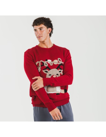 Maglione uomo Rodolfo rosso