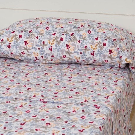 Set di lenzuola flanella Viena indaco