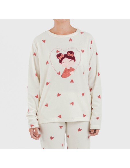 Pigiama pile polare Fanny rosa Pigiama pile polare Fanny rosa