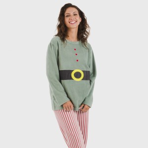 Pigiama pile polare Leto verde tiffany 2