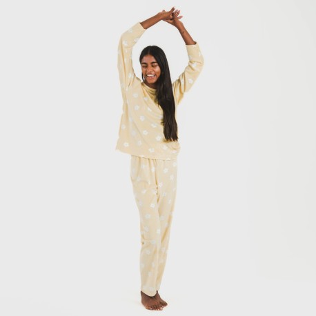 Pigiama velluto Dula crema
