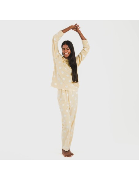 Pigiama velluto Dula crema Pigiama velluto Dula crema