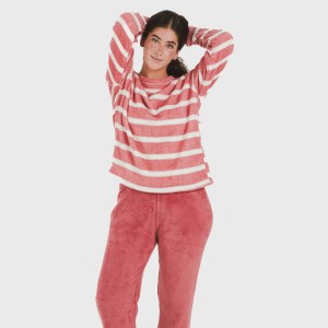 Pigiama pile coral Raya rosa fragola 2