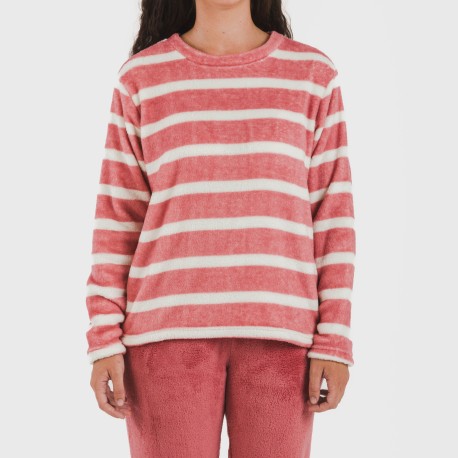 Pigiama pile coral Raya rosa fragola