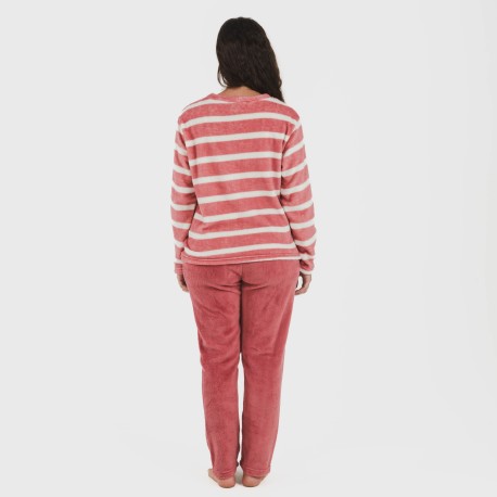 Pigiama pile coral Raya rosa fragola