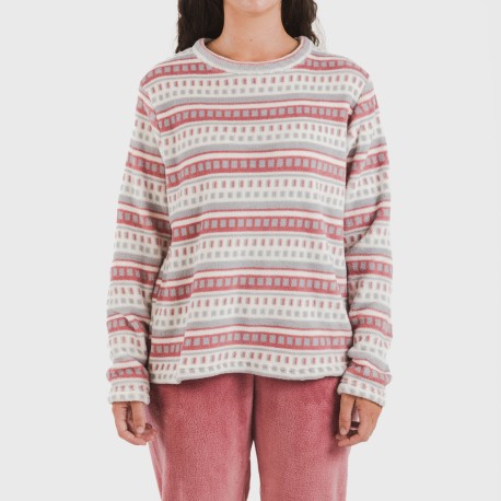 Pigiama pile coral Giulia malva rosa