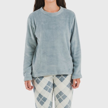 Pigiama pile coral Cuadro Guima indaco