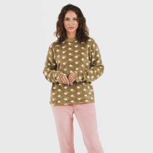 Pigiama pile coral Estelle rosa 2