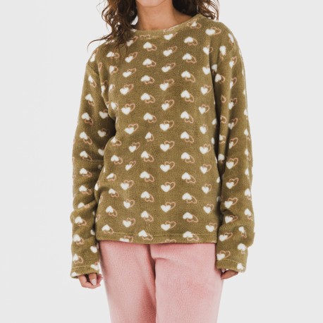 Pigiama pile coral Estelle rosa