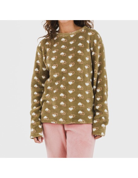 Pigiama pile coral Estelle rosa Pigiama pile coral Estelle rosa