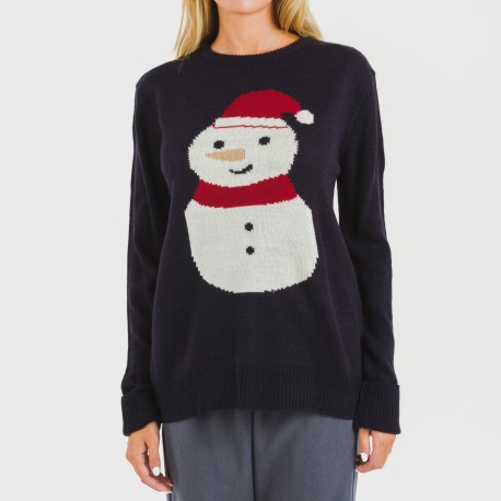 Maglione donna Snowy blu navy