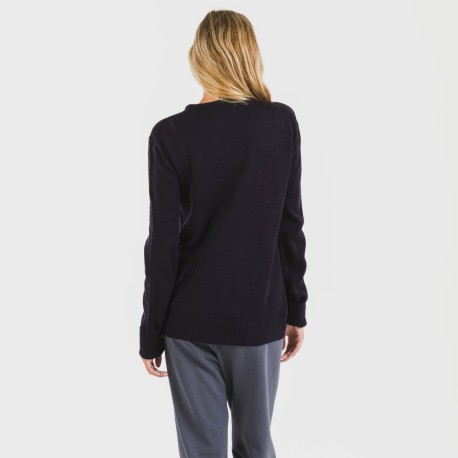 Maglione donna Snowy blu navy