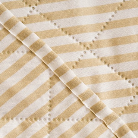 Copriletto bouti Lista Kodac sabbia