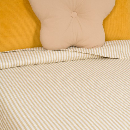 Copriletto bouti Lista Kodac sabbia