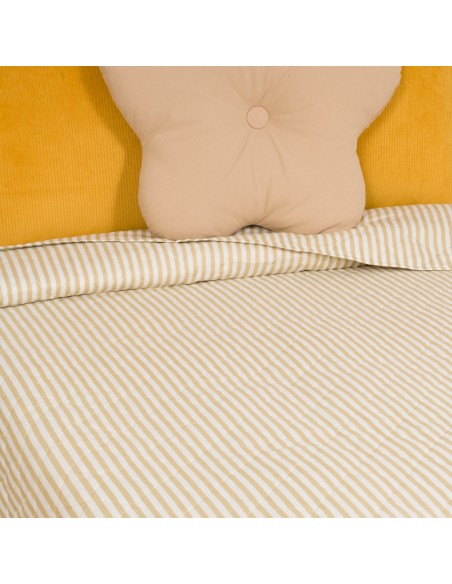 Copriletto bouti Lista Kodac sabbia