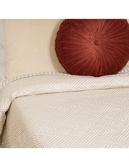 Copriletto bouti Oscar sabbia