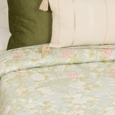 Copriletto bouti Mika verde