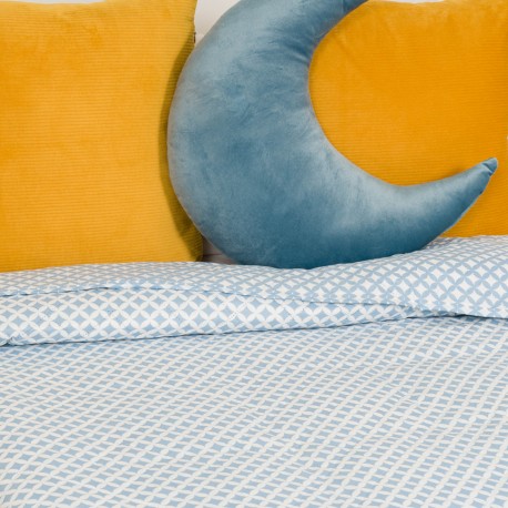 Copriletto bouti Ohio indaco